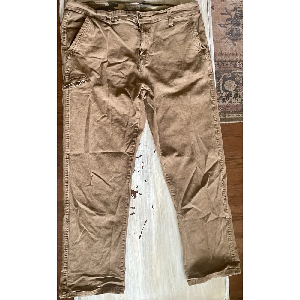 Weatherproof Vintage Men's‎ Khaki Relaxed Fit Pants Size 38x30 EUC